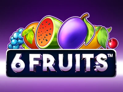Diverse Fruechte-Symbole und das Logo zu "6 Fruits"