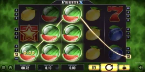 Mehrere Melonen führen bei Fruiti X zum Gewinn.