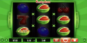 Mehrere Melonen lösen bei Fruity Gold einen Gewinn aus.