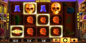 Mehrere Q-Symbole mit dem Wild-Symbol führen bei 243 Mexicana zum Gewinn.