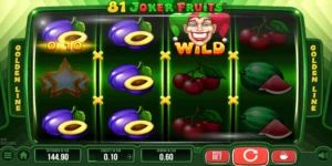 Mehrere Pflaumen und das Wild-Symbol führen bei 81 Joker Fruits zum Gewinn.