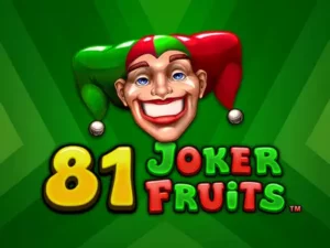 Der Joker mit dem 81 Joker Fruits Schriftzug.