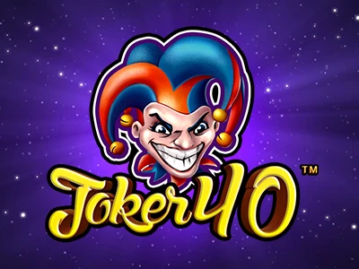 Hämisch lachender Joker, darunter Schriftzug "Joker 50 Deluxe"