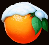 Schneebedeckte Orange