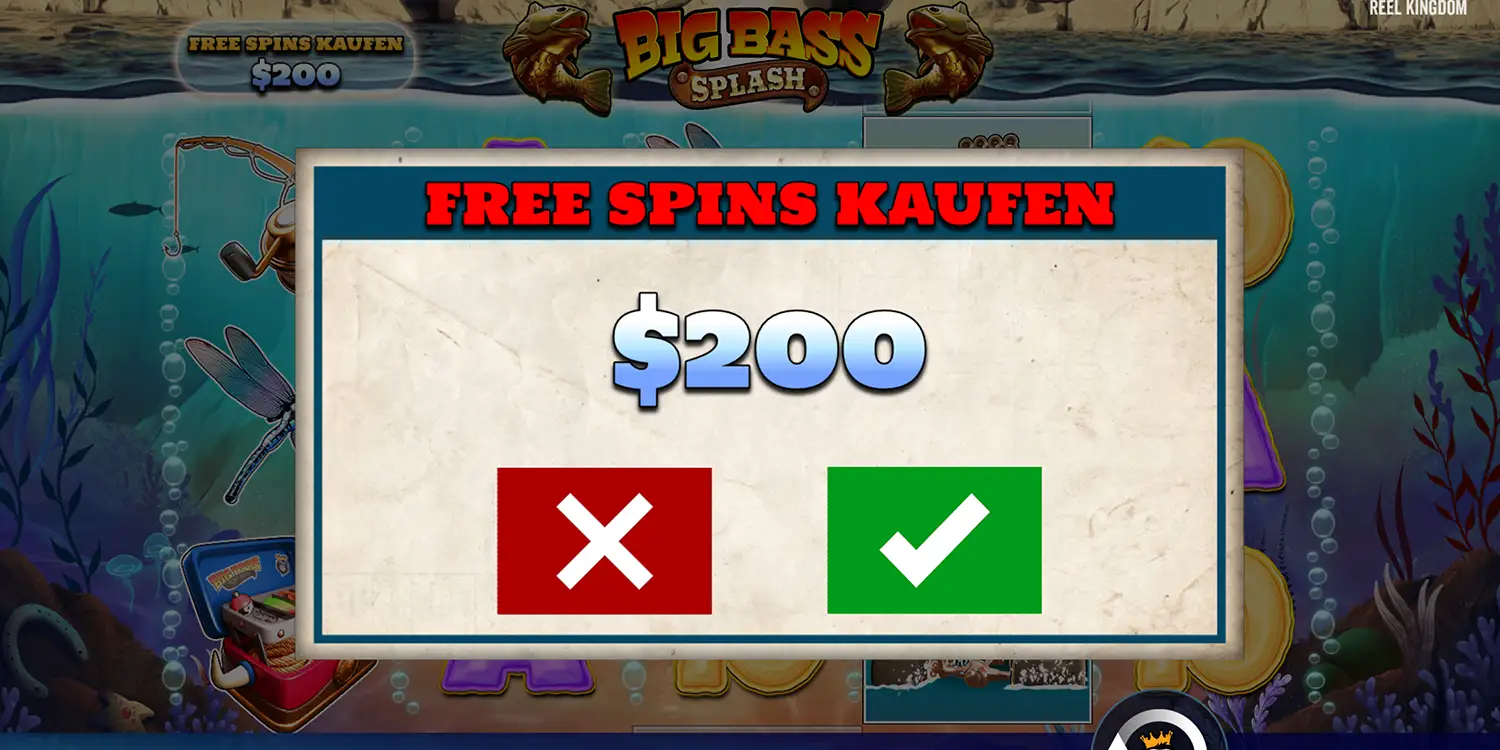 Bonus Buy beim Slot Big Bass Splash