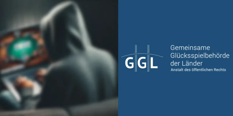 Spieler mit Hoodie spielt illegales Glücksspiel am Laptop