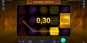 Gewinn von 30 Cent mit goldenem Ticket