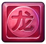 Rotes Symbol mit chinesischen Zeichen