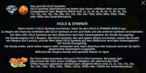 Erklärung zu Geld-Symbolen und zum Bonusspiel