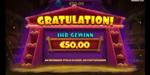 Bonusspiel-Gewinn in Höhe von 50 Euro