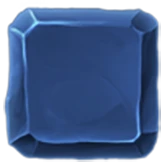 Blauer Steinblock