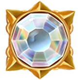 Weißer Edelstein als hohes Symbol