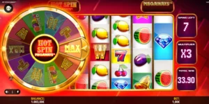 Freispiele mit aktivem Bonusrad, x3 Multiplikator und Gewinn von 33,90 Euro
