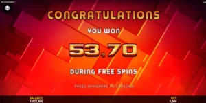 Gewinn von 53,70 Euro in Freispielen