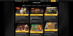 Übersicht der StarGames Promotions