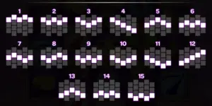 Übersicht der 15 Gewinnlinien