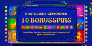 10 Freispiele gewonnen