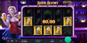 Gewinn von 80 Euro in Freispielen durch mehrere Geldsymbole