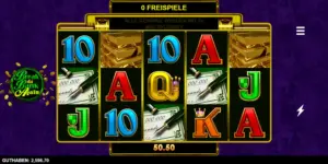 Freispiel mit Gewinn in Höhe von 50,50 Euro
