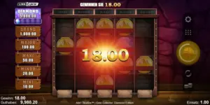 Bonusspiel-Gewinn in Höhe von 18 Euro