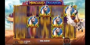 Pegasus-Feature verteilt Wild-Symbole
