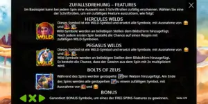 Erklärung der Features