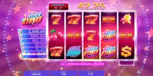 Freispiel 30 von 30 mit Gewinn von 42,25 Euro