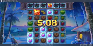 Zwischengewinn mit x2 Multiplikator und 5,08 Euro Gewinn
